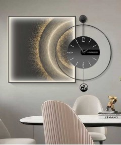 60*60 Cm Crytsall Porsalein Painting With Led Light And Clock 50*50 Cm 